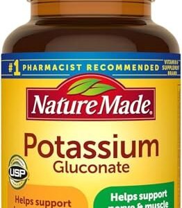 Nature Made Potassium Gluconate 550mg, 100 tablets  Amazon.in: Health & Personal Care