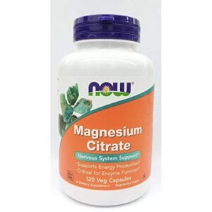 Now Foods , Magnesium Citrate,400 Mg,120 Veg Capsules  Amazon.in: Health & Personal Care