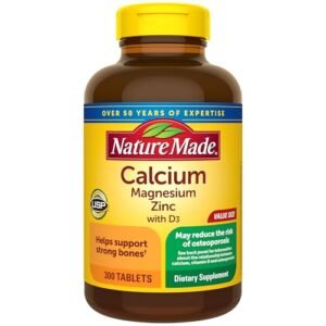 Nature Made Calcium Magnesium Zinc Tablets with Vitamin D, 300 Count  Amazon.in: Health & Personal Care