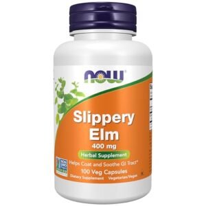 Now Foods Slippery Elm Capsules 400mg - 100 Capsules  Amazon.in: Health & Personal Care