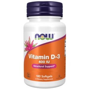 Now Foods Vitamin D-3 400 IU Pack of 180 Softgels  Amazon.in: Health & Personal Care