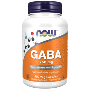 NOW Foods Gaba 750mg, Pack of 100 Vcaps