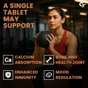 Carbamide Forte Vitamin D3 K2 | Vitamin D3 K2 Supplement for Bone & Heart Health | Vitamin D tablets with Vitamin K2 MK7 | Premium Vitamin D3 supplement with K2 for Wellness...