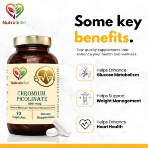 Chromium Picolinate 400mcg- Optimal Blood Sugar Support, 90 Capsules