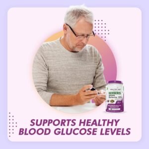 HealthyHey Berberis - Berberine 95% - Support Weight Management & Healthy Glucose Levels - 750 mg Veg. 60 Capsules