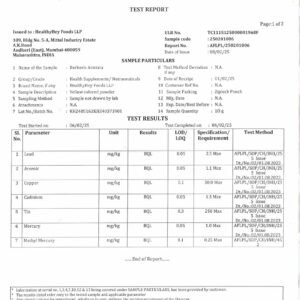 HealthyHey Berberis - Berberine 95% - Support Weight Management & Healthy Glucose Levels - 750 mg Veg. 60 Capsules