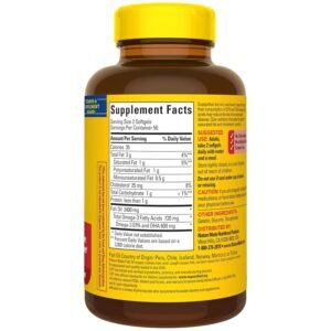 Nature Made Fish Oil Omega-3, 1200mg, Pack of 100 Softgels