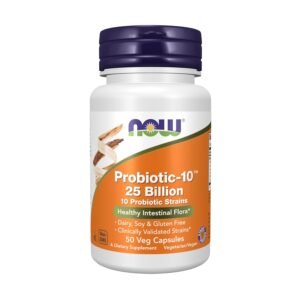 Now Foods Probiotic-10, 25 Billion - Pack of 50 Capsules