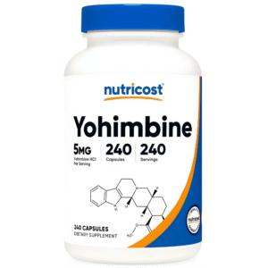 Nutricost Yohimbine HCl 5mg, 240 Capsules Gluten Free, Non-GMO, 150 grams