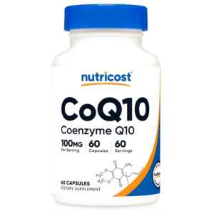 Nutricost CoQ10 60 serving 100 mg per serving 60 Capsules