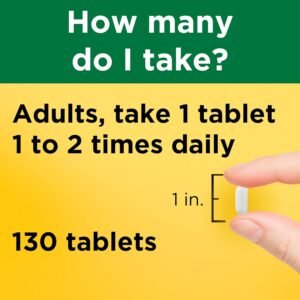 Nature Made Calcium 500 Mg and Vitamin D Tablets, Tablets, 130-Count