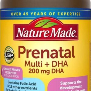 Nature Made Prenatal Multi + DHA, 200Mg Softgel, 150 Count