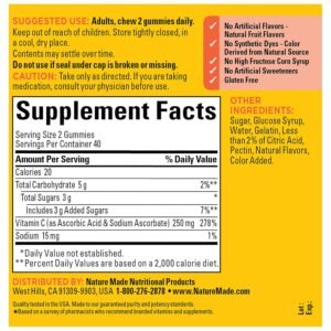 Nature Made Vitamin C Adult Gummies Tangerine, 80 Count