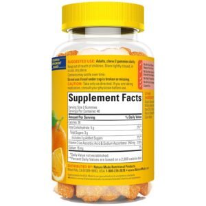 Nature Made Vitamin C Adult Gummies Tangerine, 80 Count